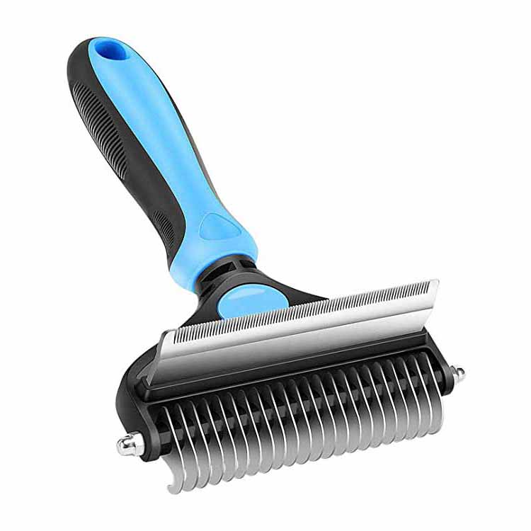 2 In 1 Scuab Grooming Peataí Dematting Comb