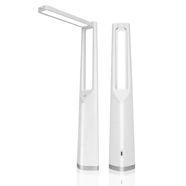 Lampaí Deasc Minimalist In-athluchtaithe USB Fillte Adjustable