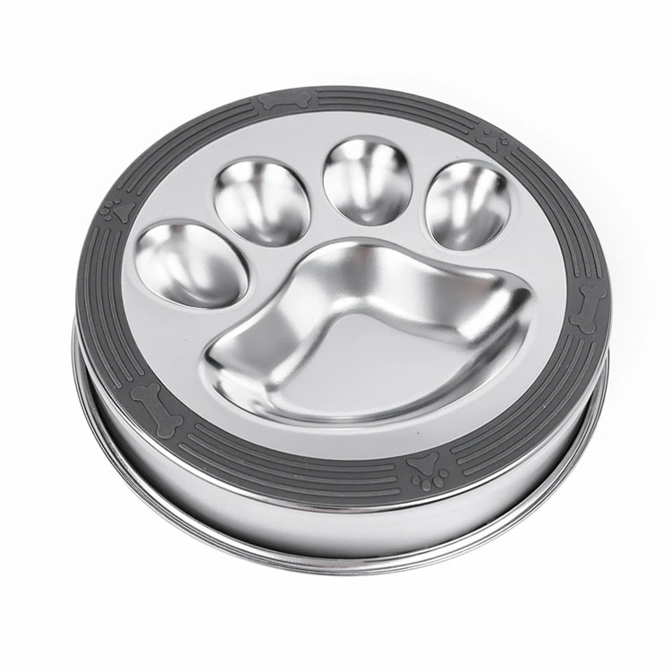 Bowl madraí ina bhfuil babhla bia madraí mata silicone neamh-duillín