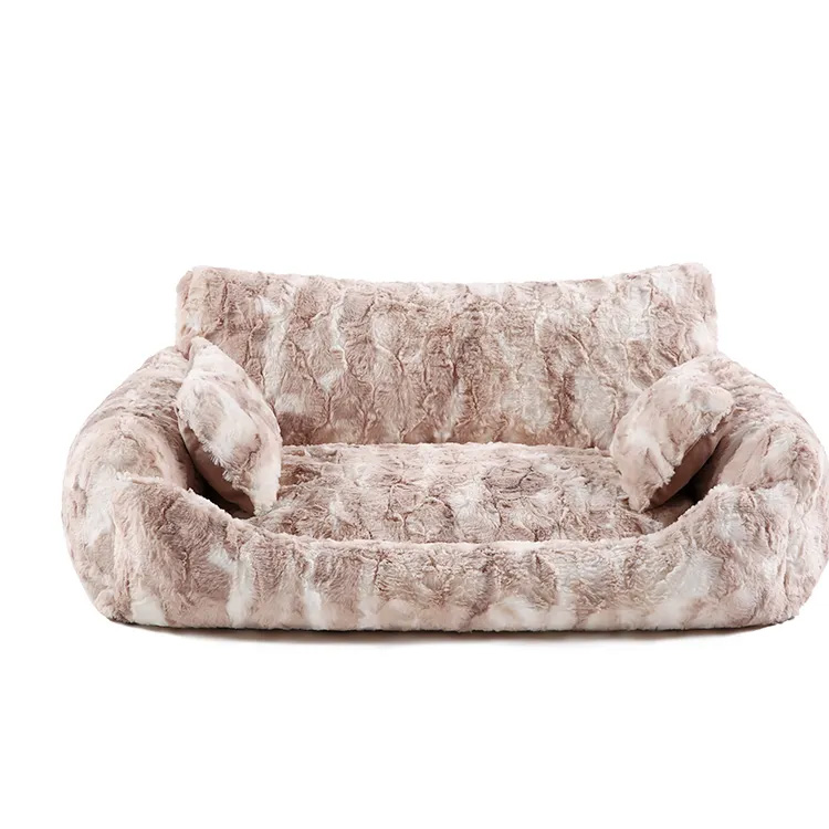 Leaba peataí dhá thaobh le tolg codlata cat neamh-duillín pillow