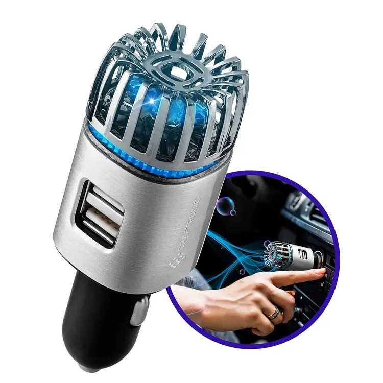 Dual USB Charger Car Aer Purifier Ionizer