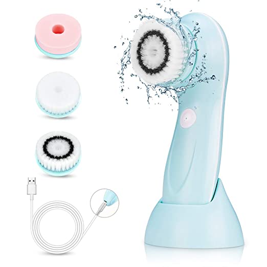 Scuab Glantacháin Facial Sonic Vibrating Spin Electric