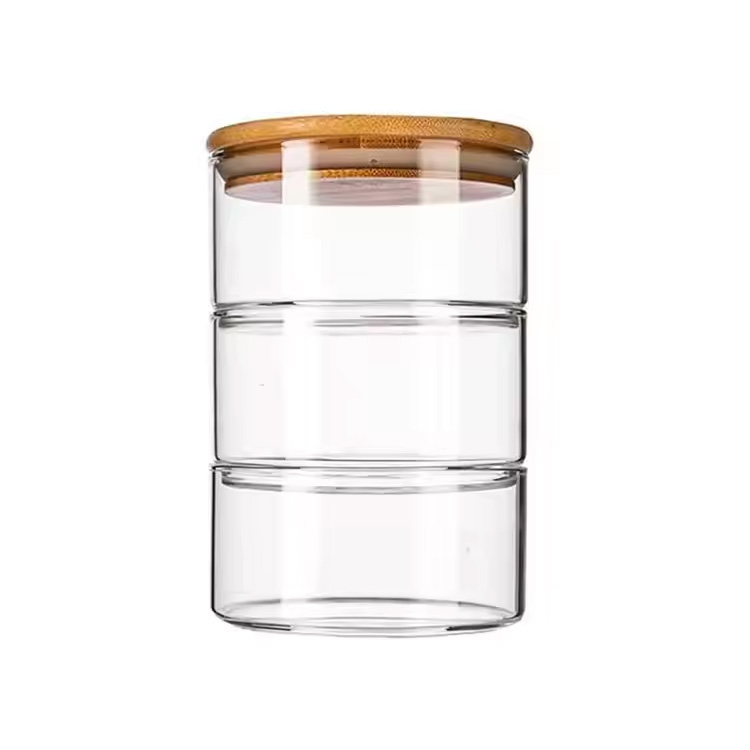 Jar stórála gloine ghloine ghloine ard -bhorosilicate lámhdhéanta Jar