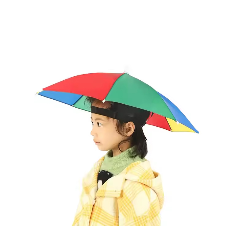Gearrthóg Ceann ar Umbrella Báisteach Wear Umbrella indable
