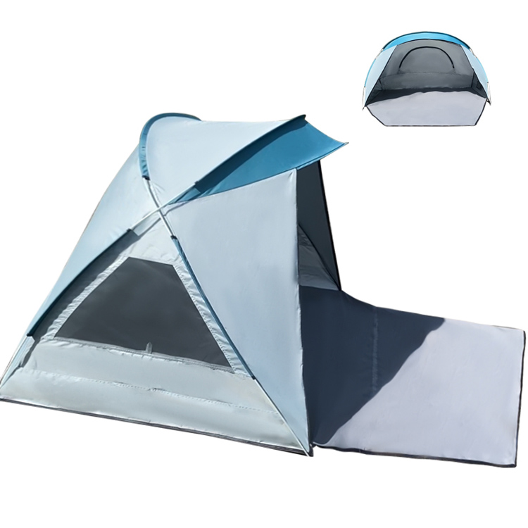 Ardchaighdeáin 4-Fásta Oscailte Fast Glampáil Phuball Trá Lasmuigh