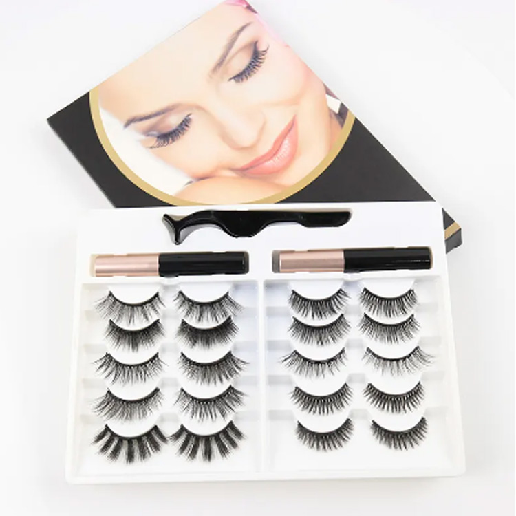 Fabhraí maighnéadacha díol te lipéad príobháideach 10 maighnéad lashes