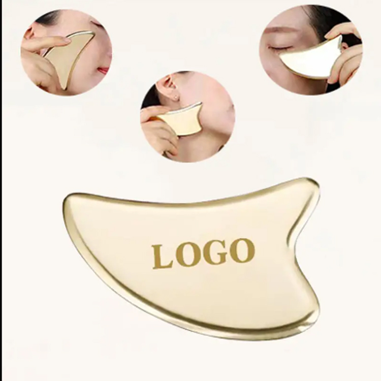 Jade Facial Massager Croí Massage Aghaidh Aghaidh Gua Sha
