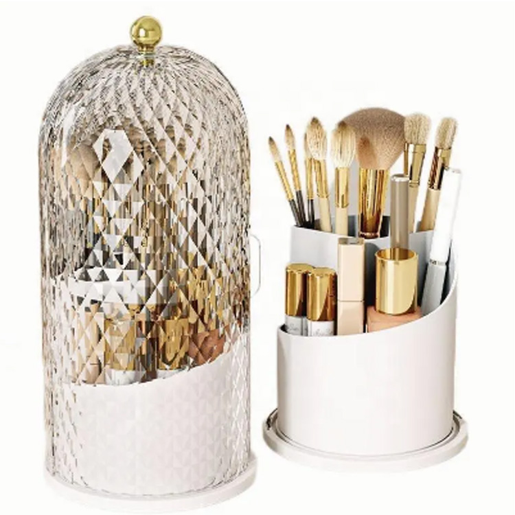 Sealbhóir Scuab Makeup Eagraí Cosmaidí Trédhearcach