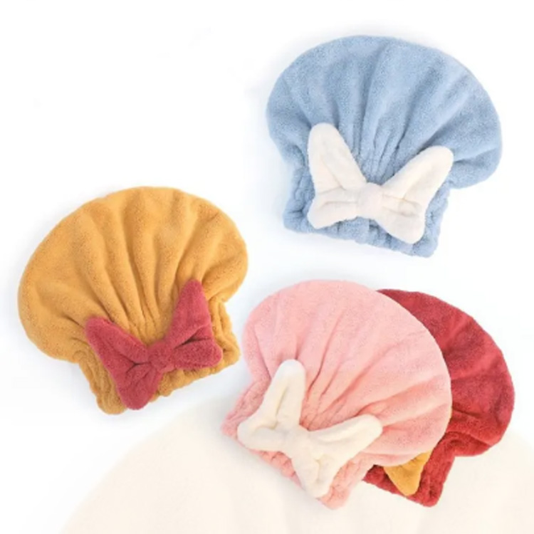 Triomú Gruaige Microfiber le Turban Gruaige Hat Cith Bow-Snot