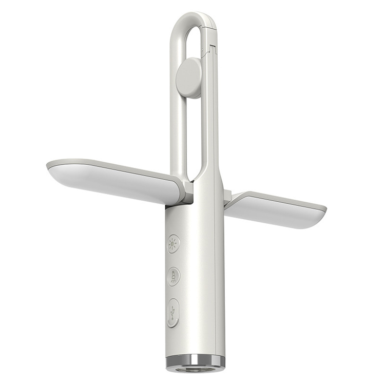 Lampa Campála Uiscedhíonach Ilfheidhmeach USB Rechargeable