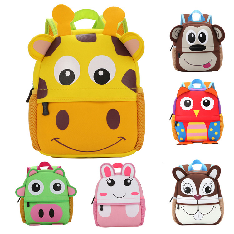 Málaí Scoile Neoprene Kindergarten Kids Cartoon Backpack