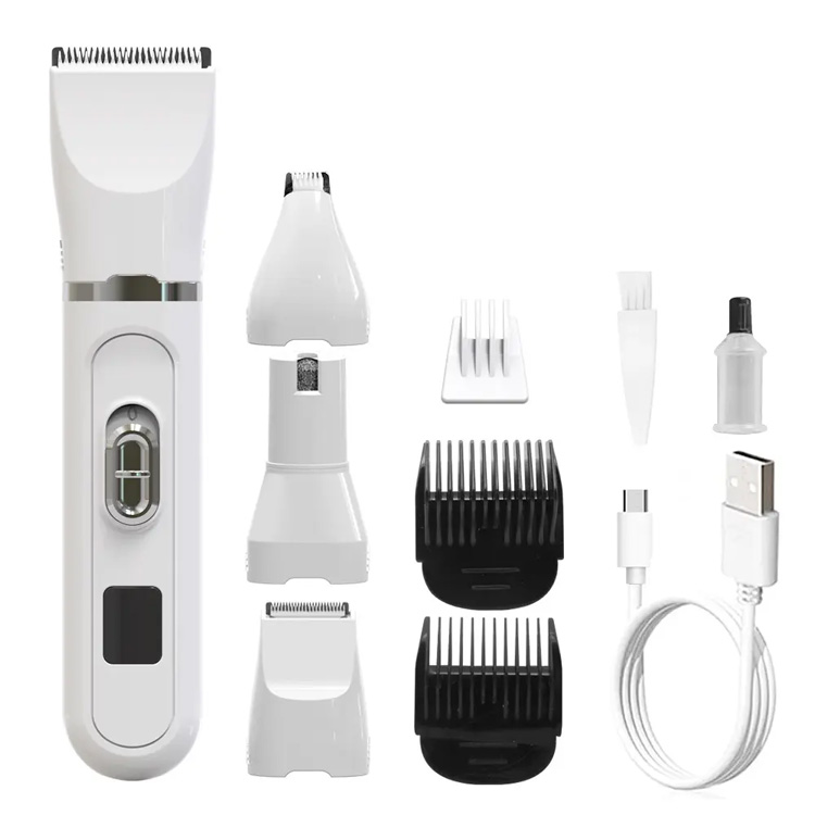 New 4 in 1 Kit grúmaeireachta íseal torann íseal peataí trimmer madra madra madra