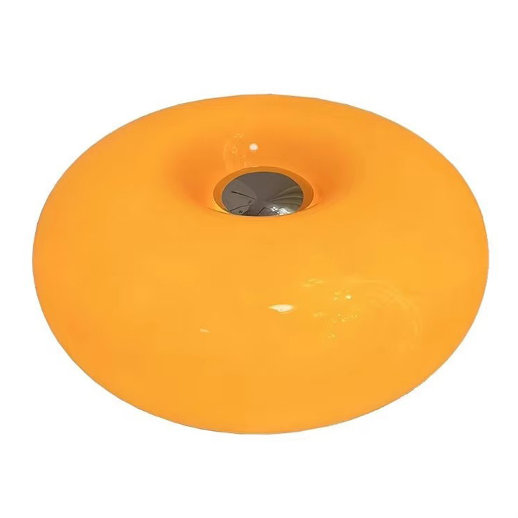 Lampa Nordach Bauhaus Meánaoise Faoi stiúir Lampa Tábla Donut Gloine