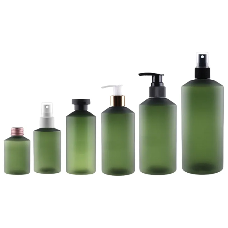 Buidéal Shampoo Green Green Frosted Gualainn Oblique