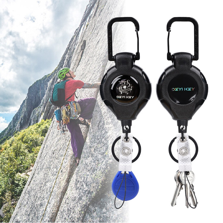 Hiking Allamuigh 80cm níolón Rope Keychain Retractable