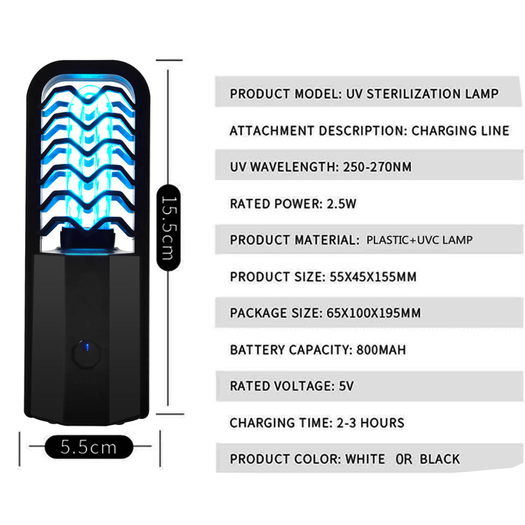 Sterilizer Dífhabhtaithe Lampa UV Inaistrithe