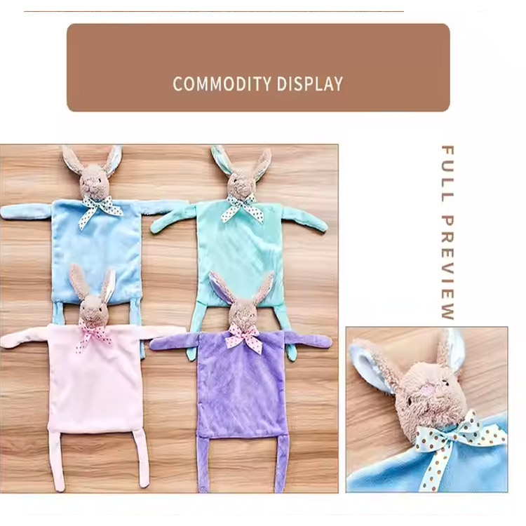 Plush bog comporter leanbh blaincéad slándála ainmhithe naíonán