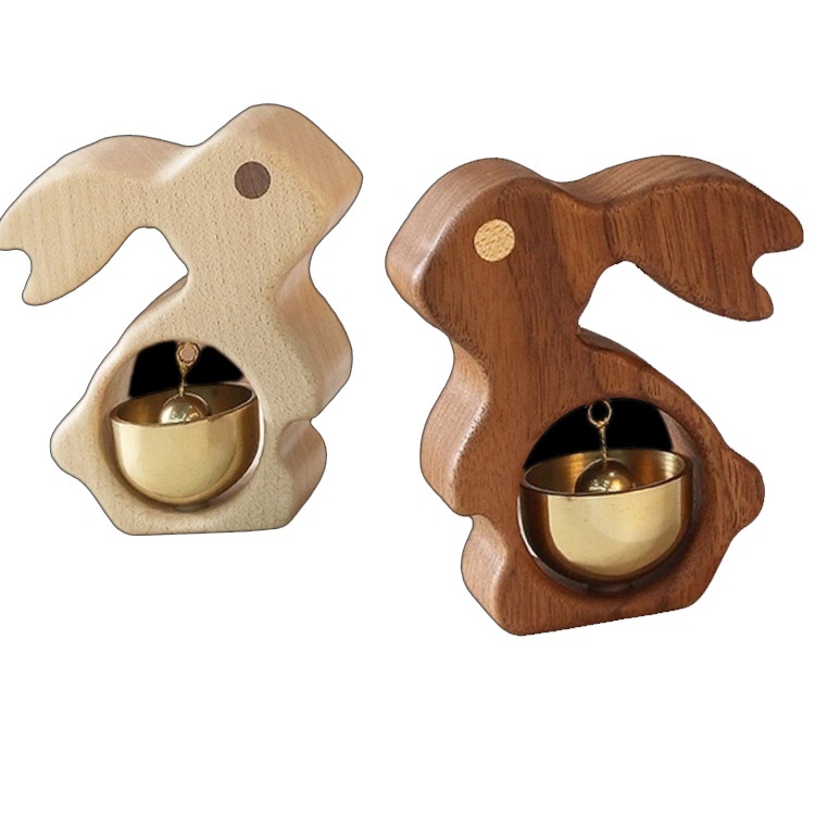 Maighnéid Chuisneora Coinín Adhmaid Soladach Cloigín Práis Lámhdhéanta