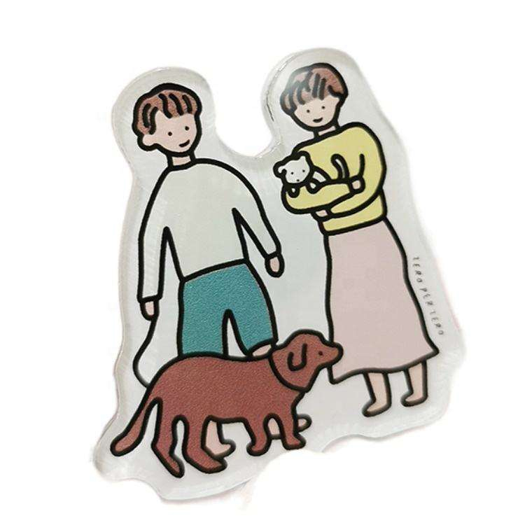 Trédhearcacht Greamáin Maighnéadacha Cuisneoir Aicrileach Cruthaitheach